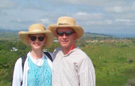 Ginger and Richard in Miango, Nigeria on 2000-07-01